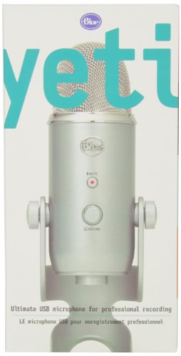 Blue USBマイク YETI SILVER Amazon.com: Blue Yeti USB Microphone, Silver (Renewed